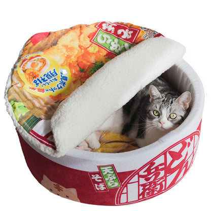 Instant Noodles Plush Cat's Nest