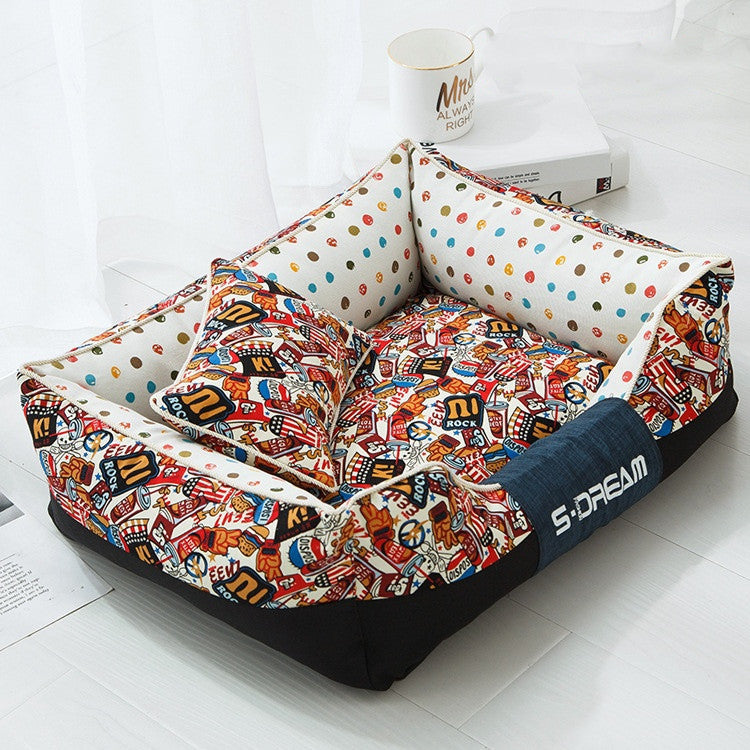 South Park and Prints Dog Bed