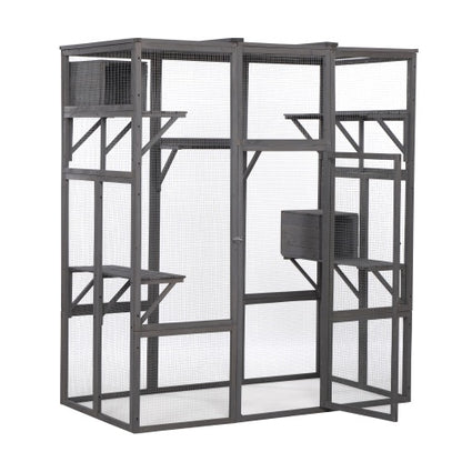 Oversized Cat Cage - Grey