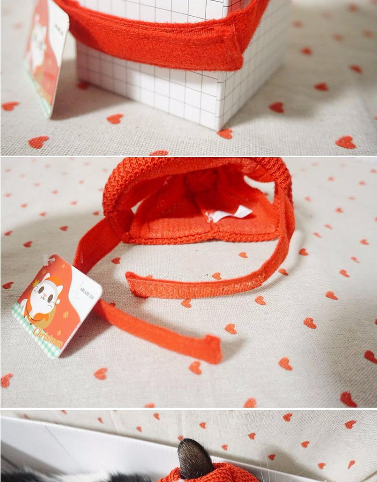 Red Festive Cat Beanie