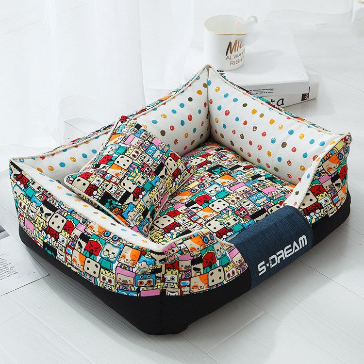 South Park and Prints Dog Bed