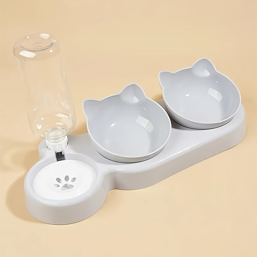 3-in-1 Ergonomic Cat Feeding Station