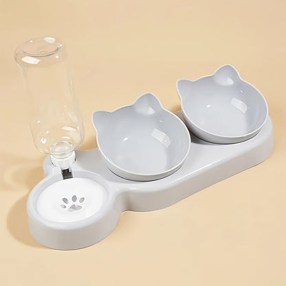3-in-1 Ergonomic Cat Feeding Station