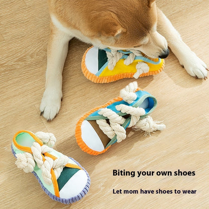 Squeaky Shoes Dog Toy