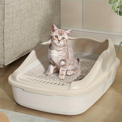 Extra-Large Semi-Enclosed Cat Litter Box