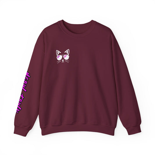 Meow Town Crewneck- Cool Cat