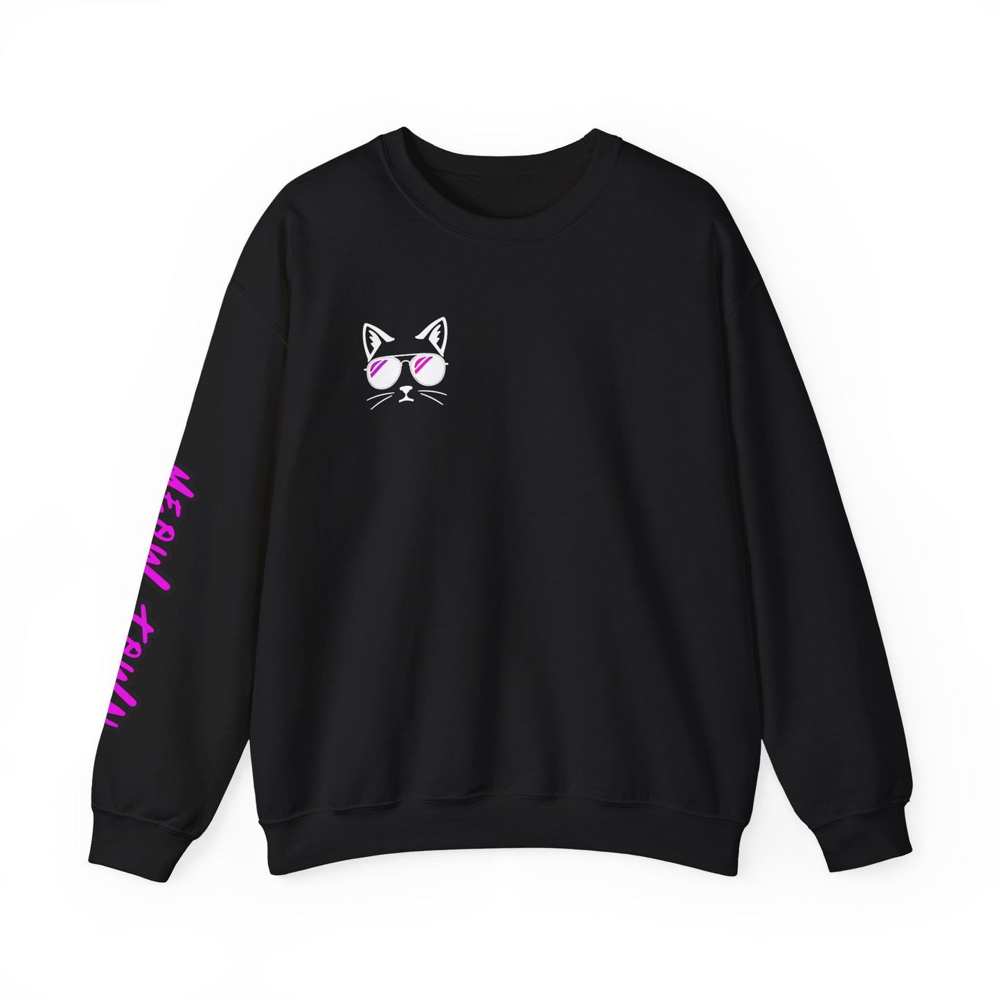 Meow Town Crewneck- Cool Cat