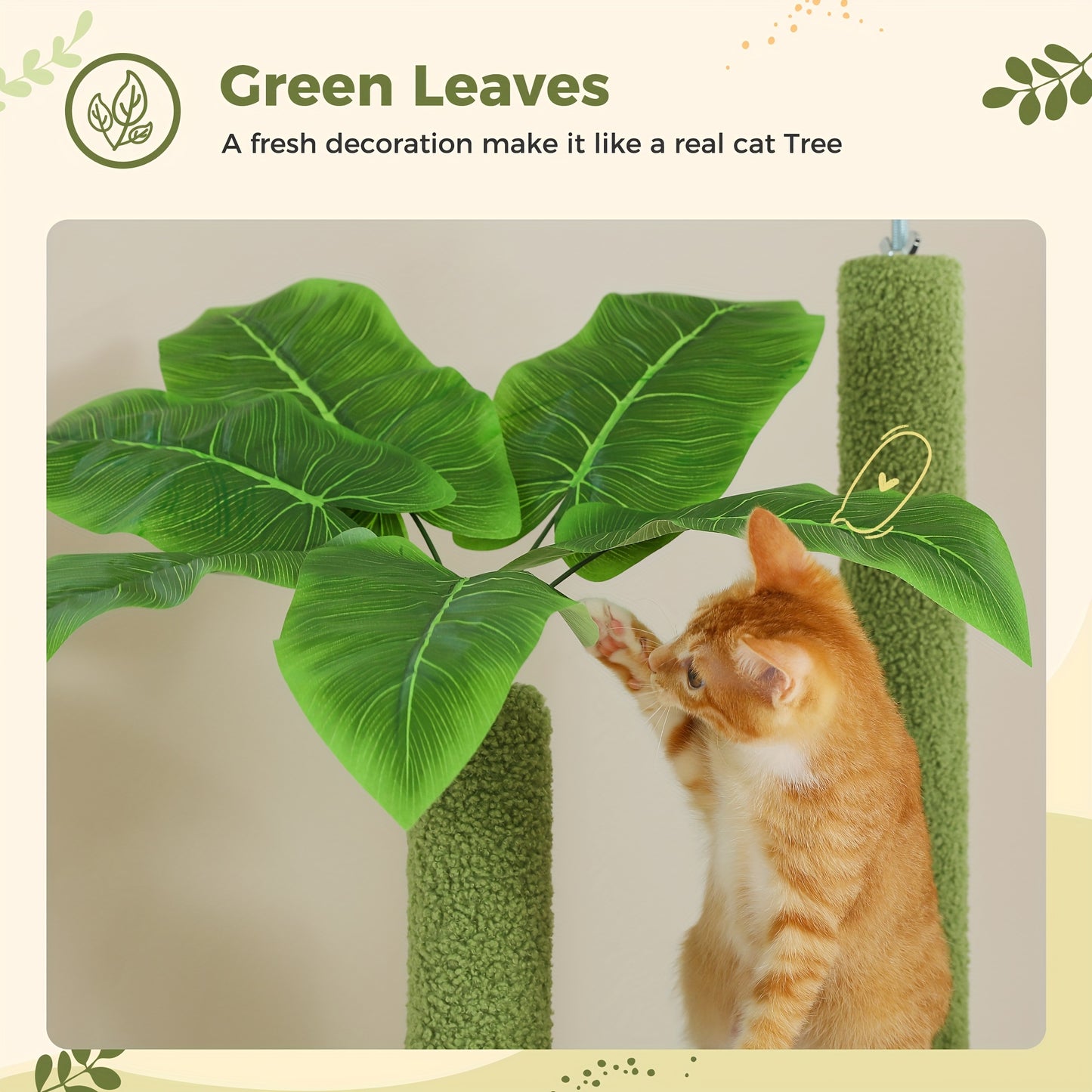 3 Hammocks Floor to Ceiling Cat Tree