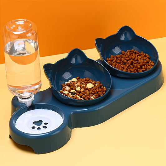 3-in-1 Ergonomic Cat Feeding Station