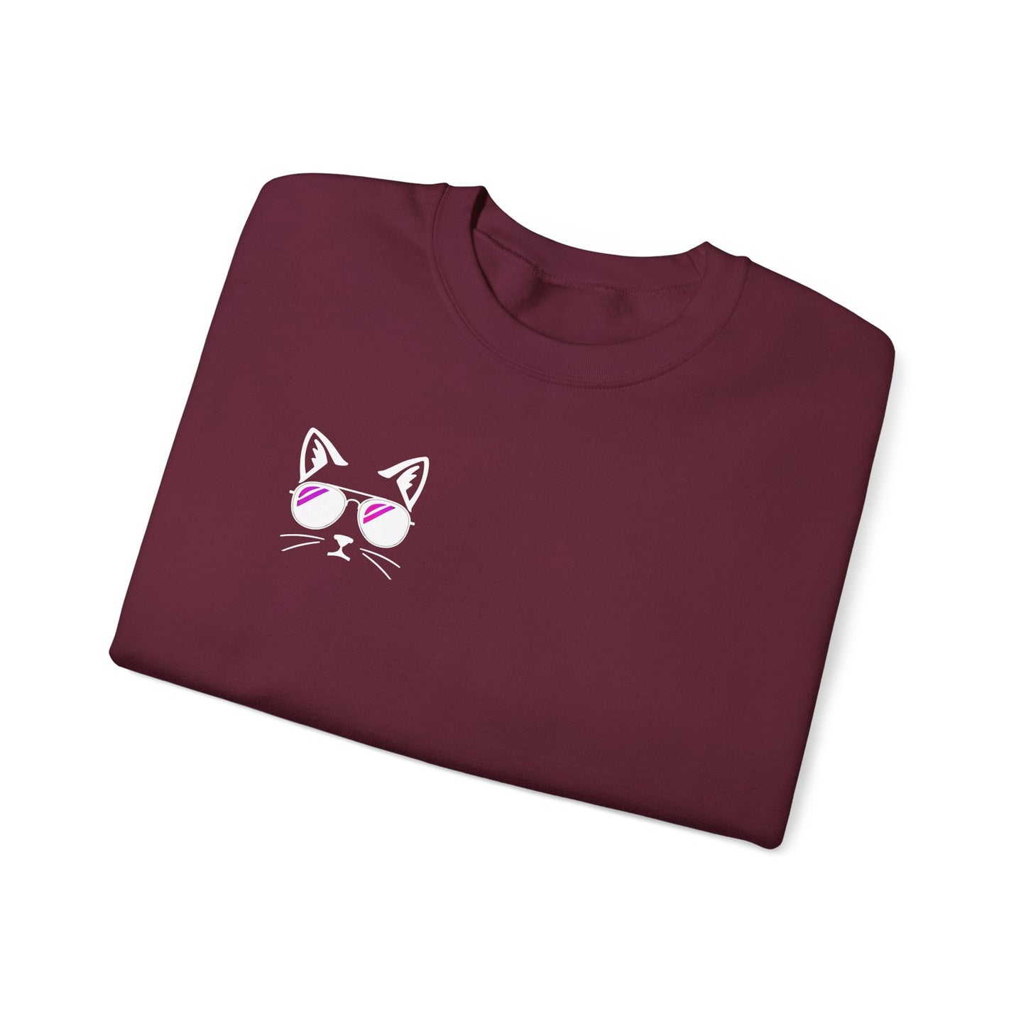 Meow Town Crewneck- Cool Cat