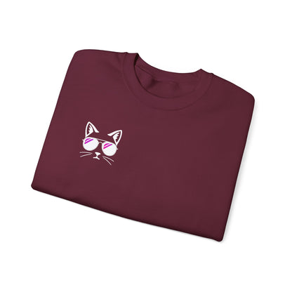 Meow Town Crewneck- Cool Cat