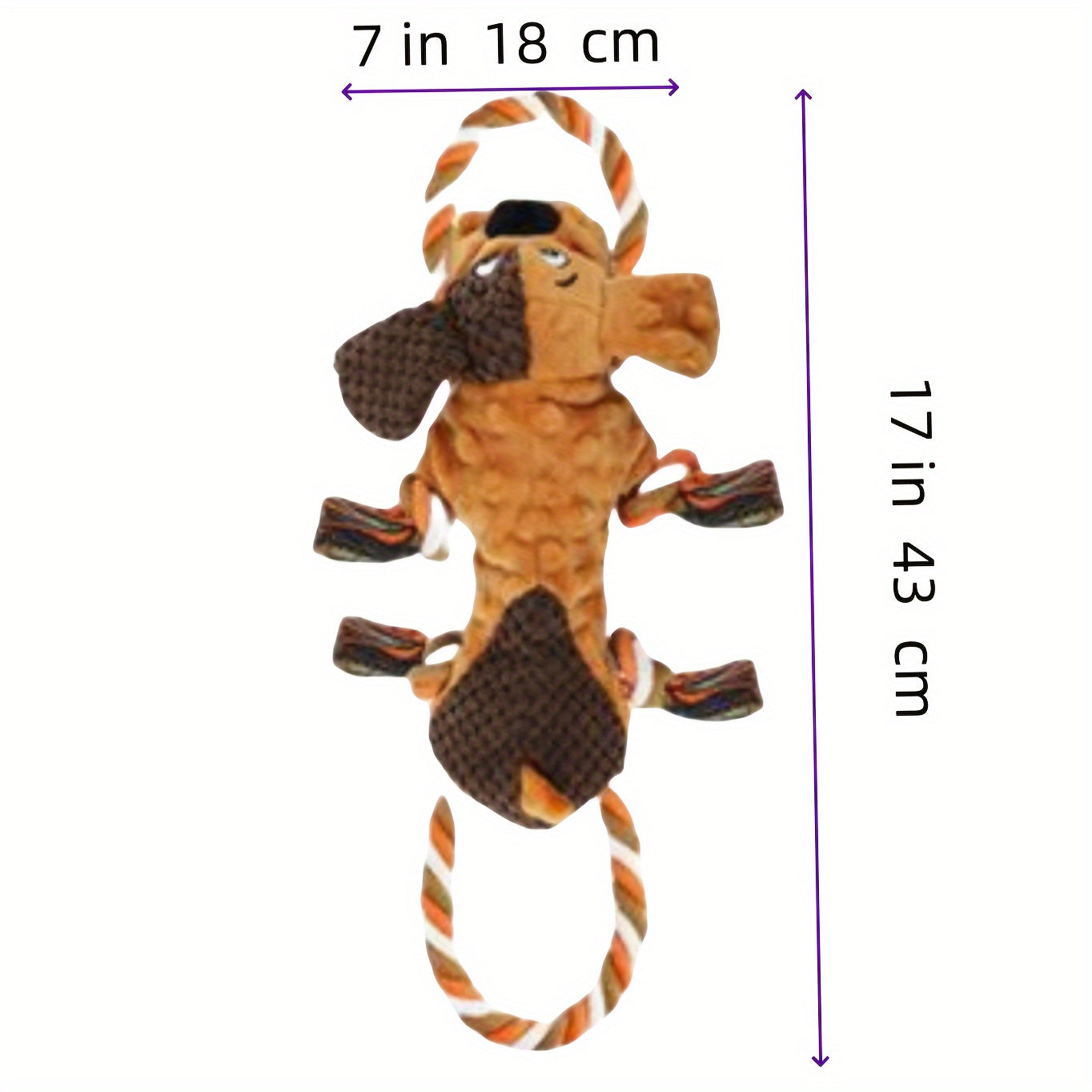 Multi Fun Plush Rope Toy