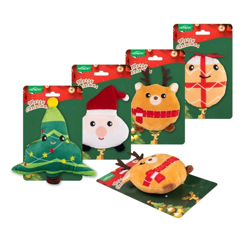 New Christmas Cat Plush Toy With Catnip