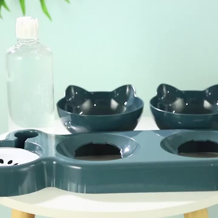 3-in-1 Ergonomic Cat Feeding Station