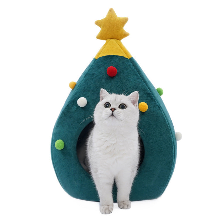 Pet Christmas Tree Cat Cat Bed