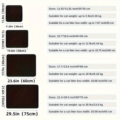 Double Layer Waterproof Cat Litter Trapping Mat