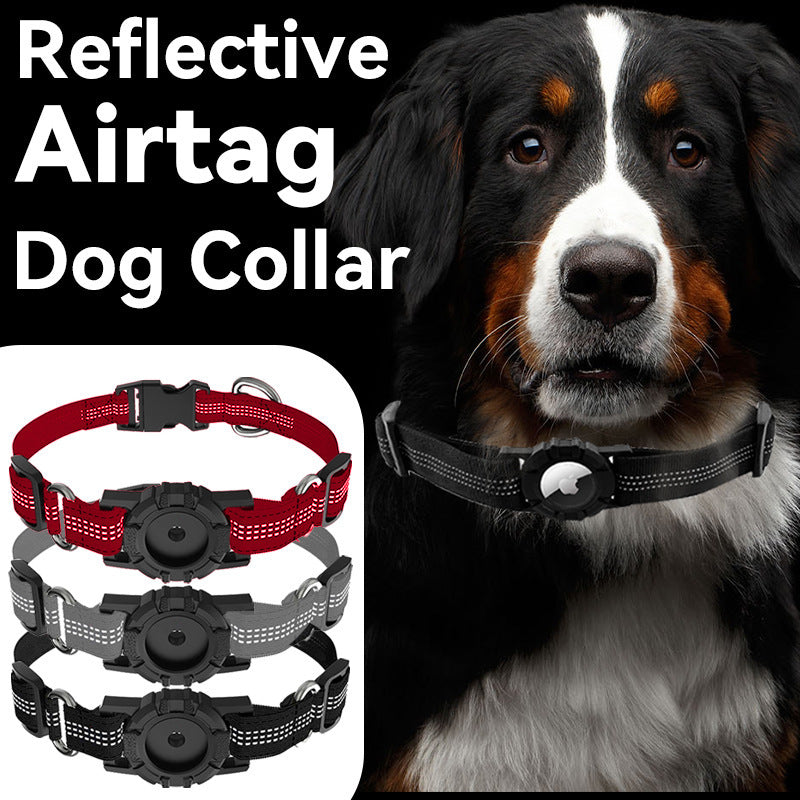 Apple Tag Reflective Collar