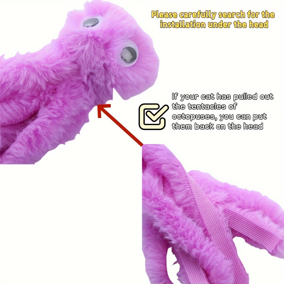 Fuzzy Cartoon Octopus