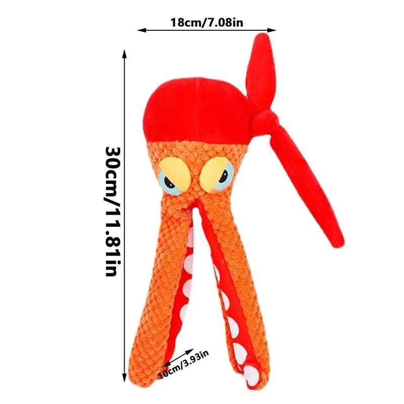 Karate Octopus Squeaky Toy
