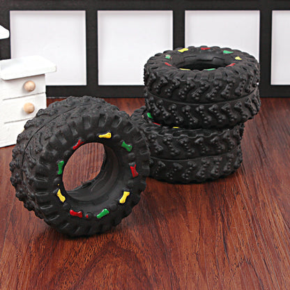 Small Tire Pet Squeaker Dog Toys