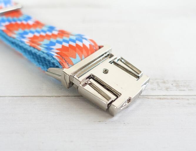 Tribal Orange and Blue Collar