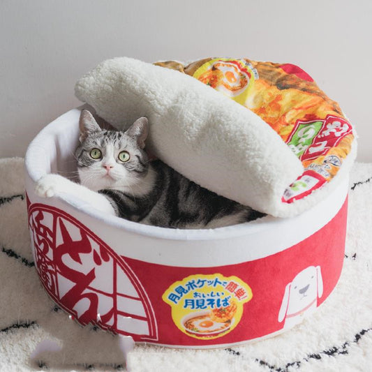 Instant Noodles Plush Cat's Nest