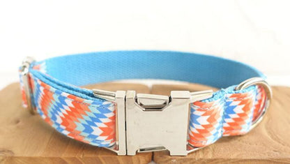 Tribal Orange and Blue Collar