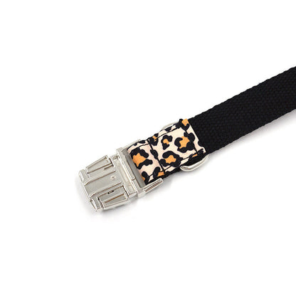 Cheetah Printed Cool Cat Dog Collar