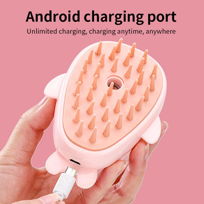 Baby Pink Pet Steam Brush