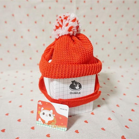 Red Festive Cat Beanie