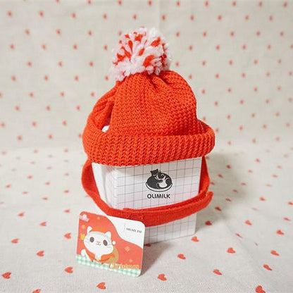 Red Festive Cat Beanie