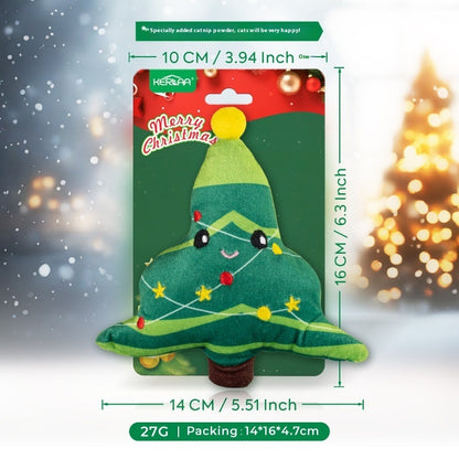 New Christmas Cat Plush Toy With Catnip