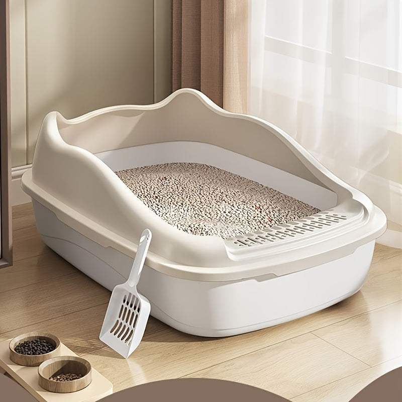 Extra-Large Semi-Enclosed Cat Litter Box