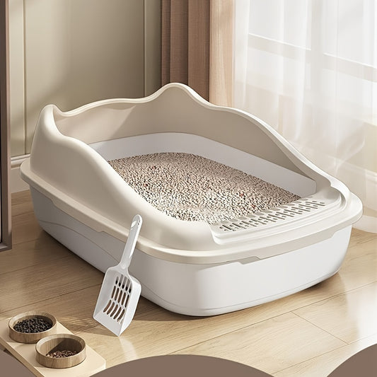 Extra-Large Semi-Enclosed Cat Litter Box