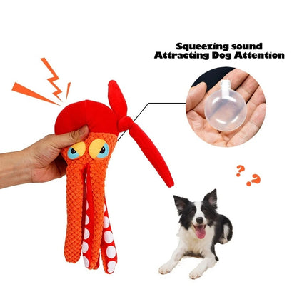 Karate Octopus Squeaky Toy