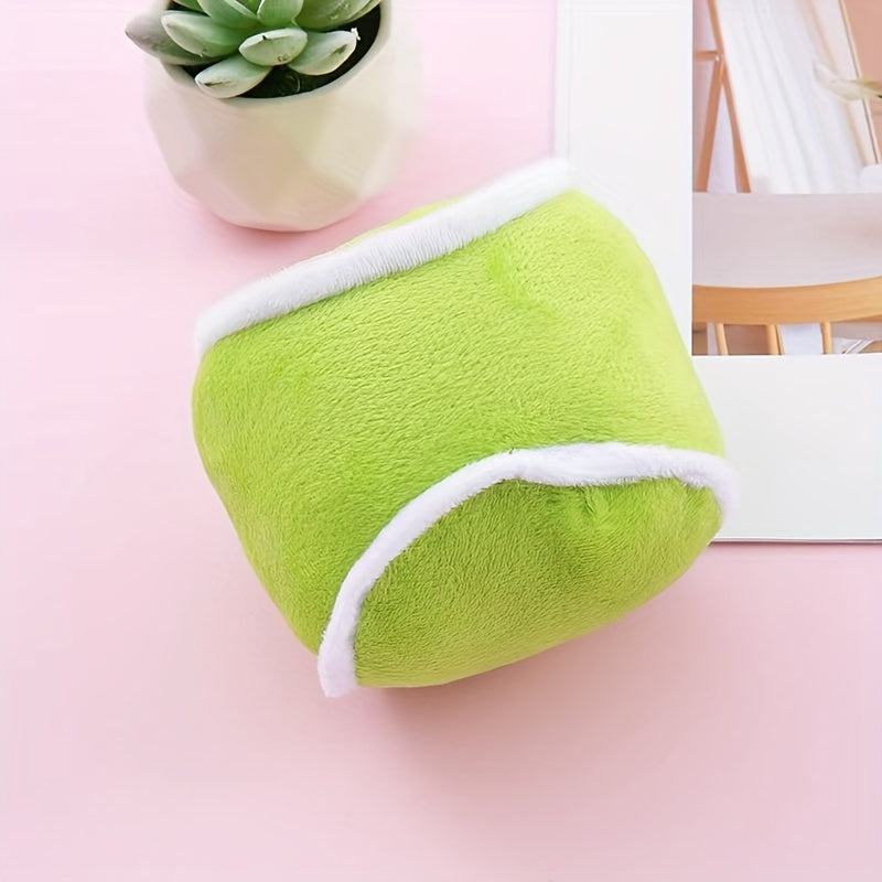 Festive Plush Tennis/ Football Ball Dog Toy