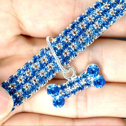 💎 Bling Rhinestone Dog Collar