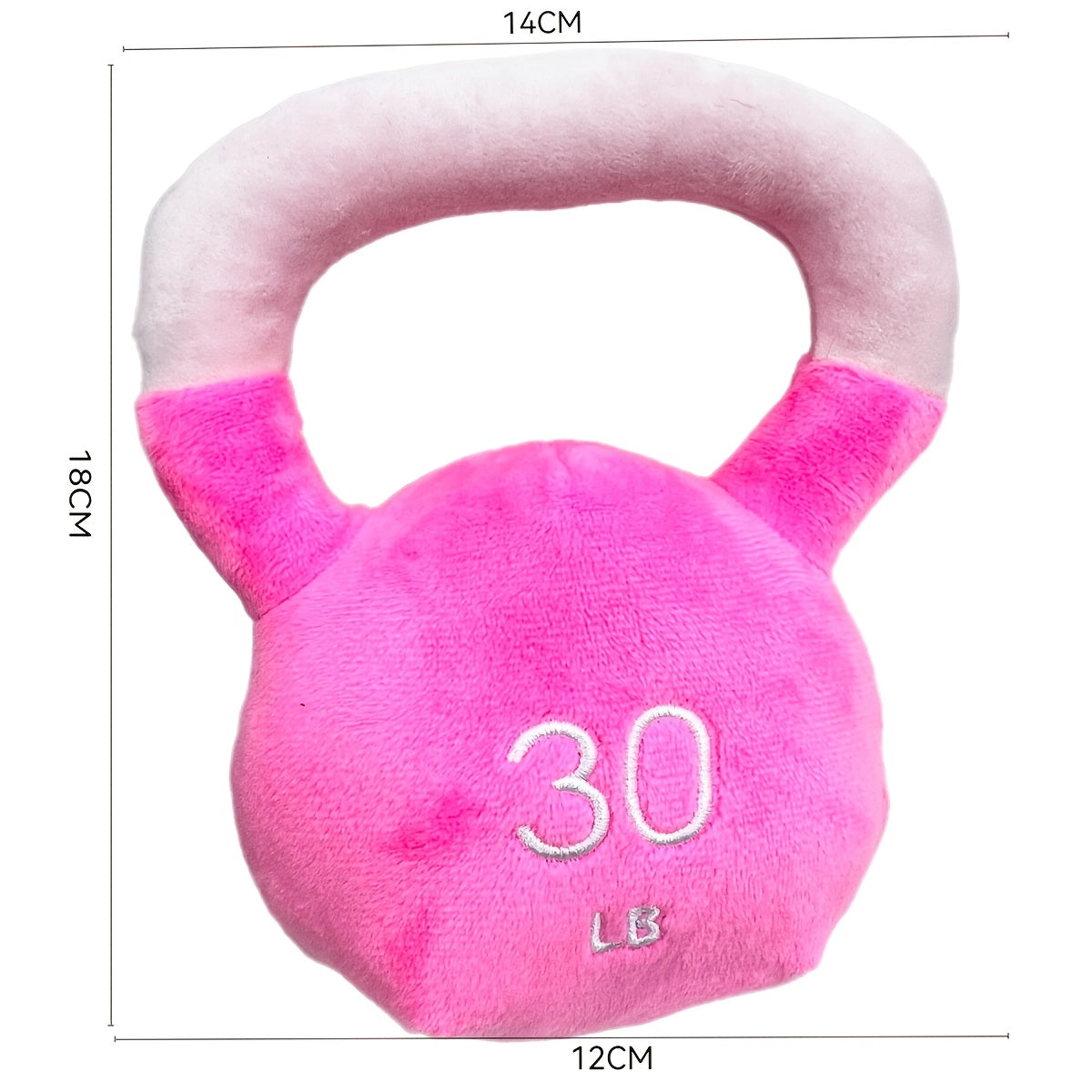 30lb Soft Plush Kettlebell Dog Toy