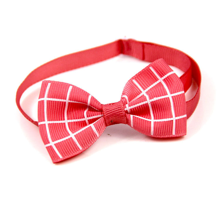 Plaid Pet Tie Cat DogAccessories