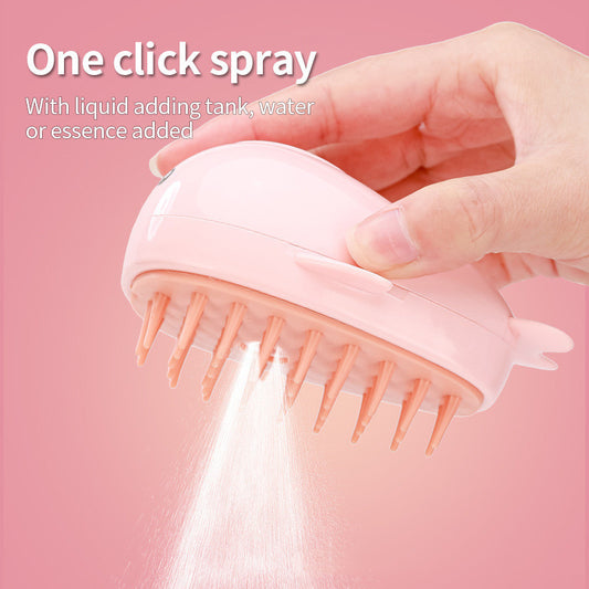 Baby Pink Pet Steam Brush