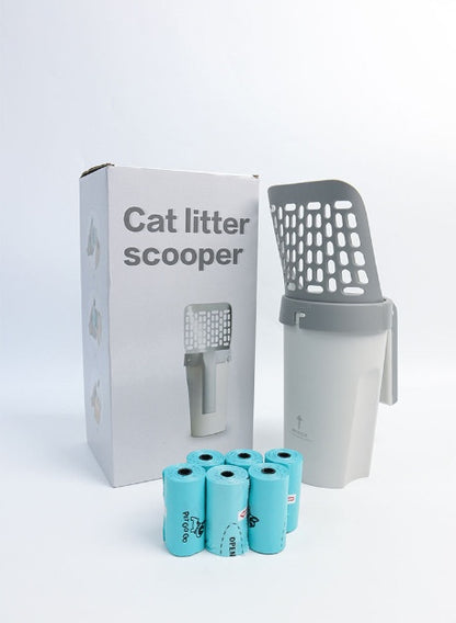 Large Capacity Integrated Cat Litter Scoop