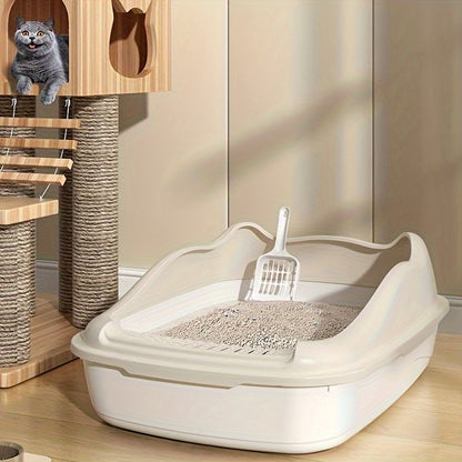 Extra-Large Semi-Enclosed Cat Litter Box