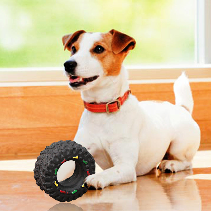 Small Tire Pet Squeaker Dog Toys