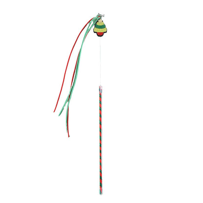 Christmas Cat Teaser Tassel