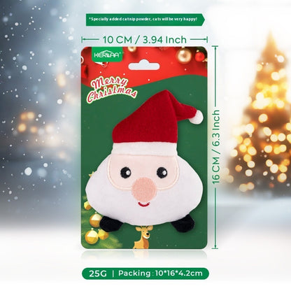 New Christmas Cat Plush Toy With Catnip