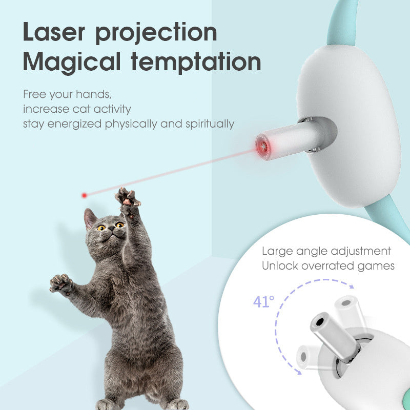 Cat Toy Smart Laser Teasing Cat Collar
