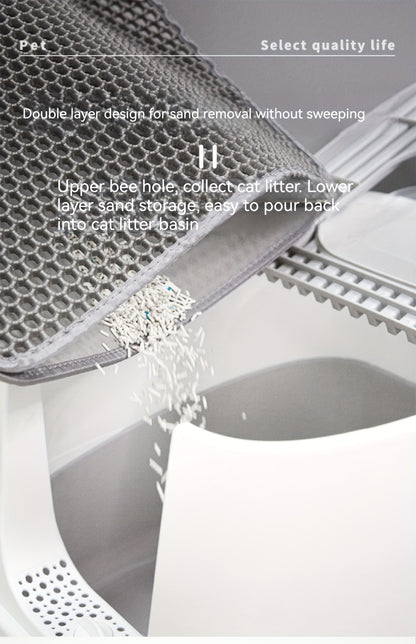 Double Layer Waterproof Cat Litter Trapping Mat