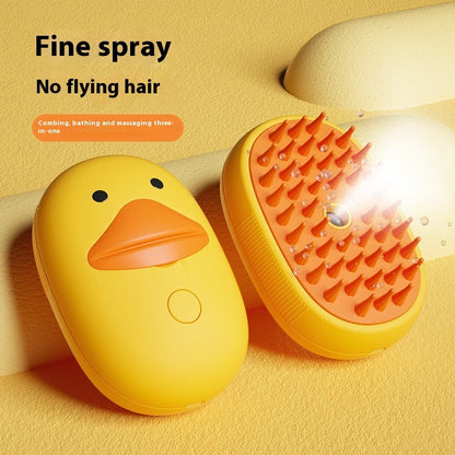 Cute Duck Pet Steam Brush