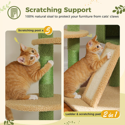 3 Hammocks Floor to Ceiling Cat Tree