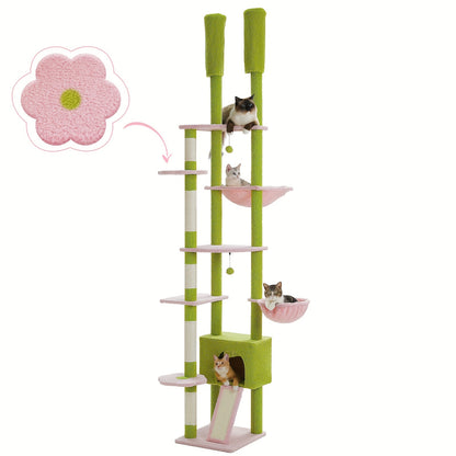 3 Hammocks Floor to Ceiling Cat Tree